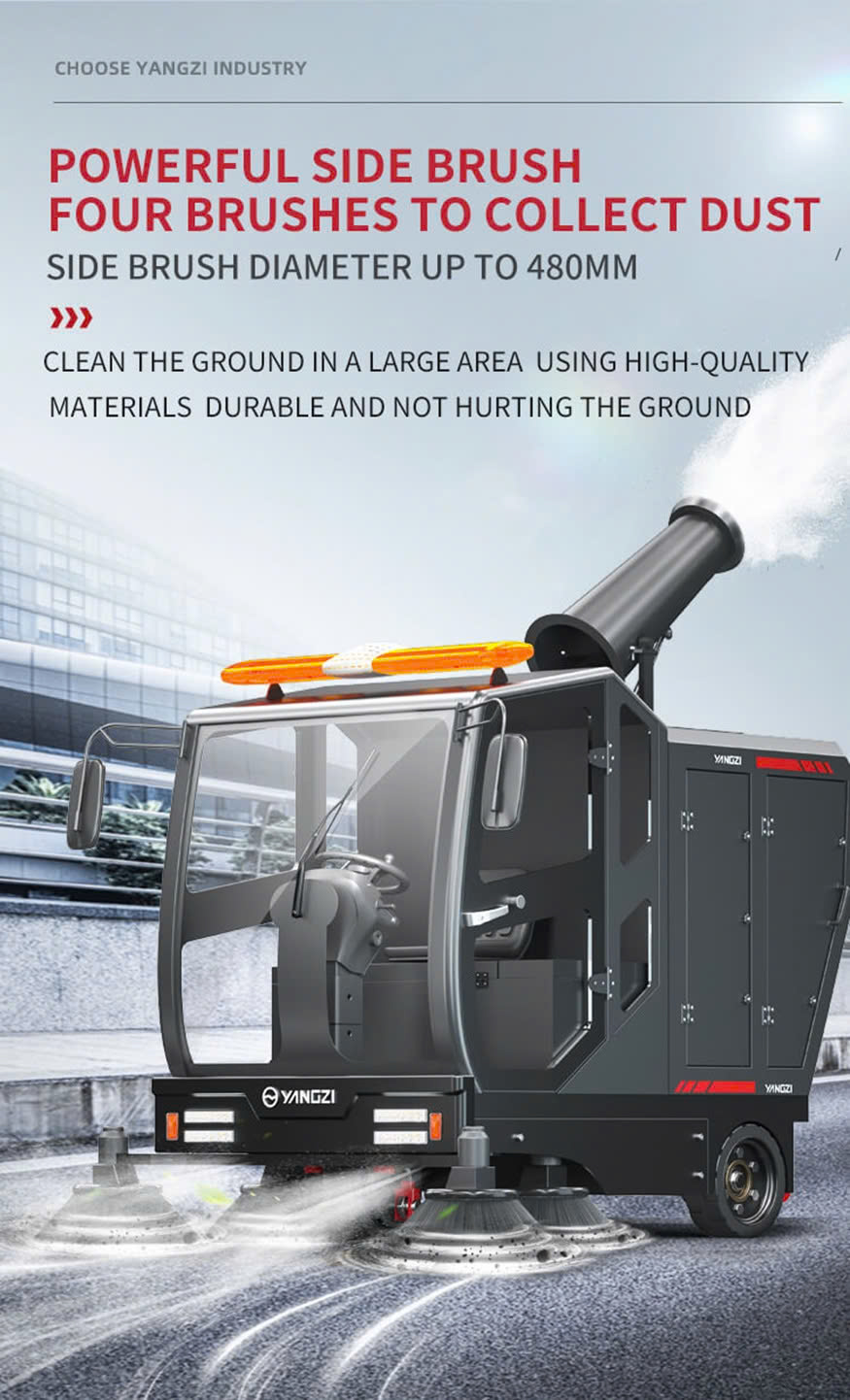 XE QUÉT RÁC SÚNG PHUN SƯƠNG YANGZI S15 - Ảnh 5