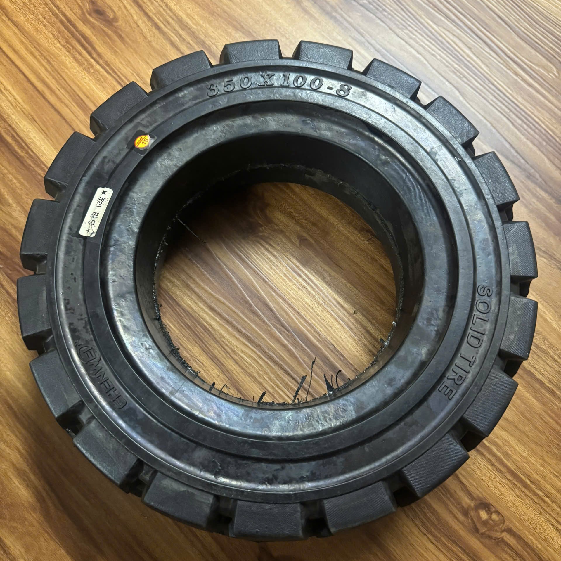 LỐP ĐẶC XE NÂNG, XE QUÉT RÁC 350x100-8 - Ảnh 4